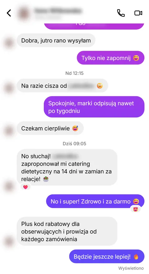 Rozmowa z klientką nr 4