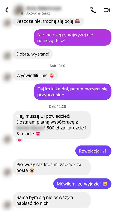 Rozmowa z klientką nr 5