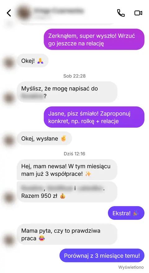 Rozmowa z klientką nr 7