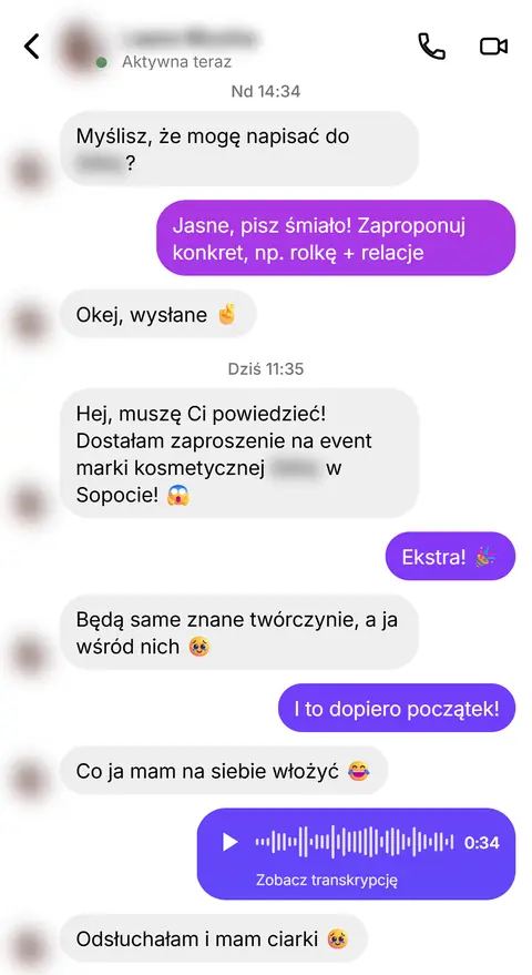 Rozmowa z klientką nr 9