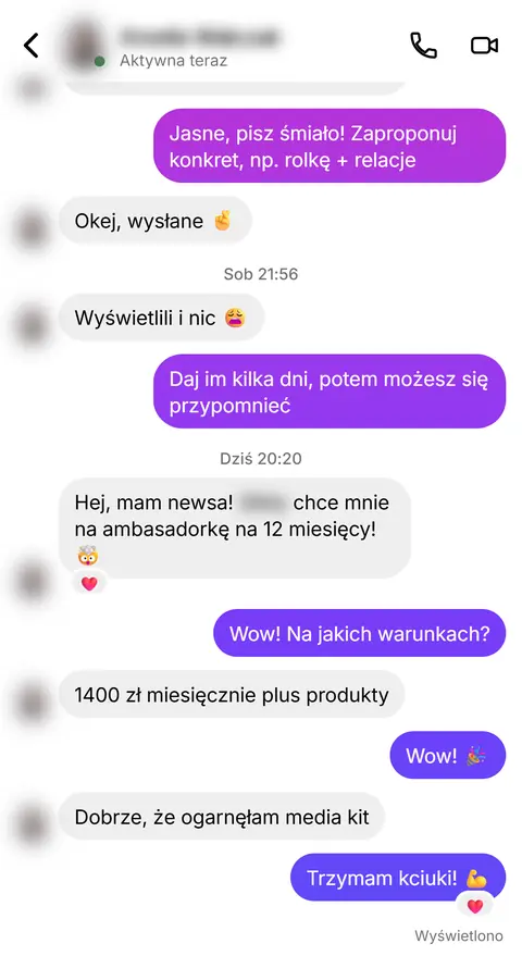 Rozmowa z klientką nr 10
