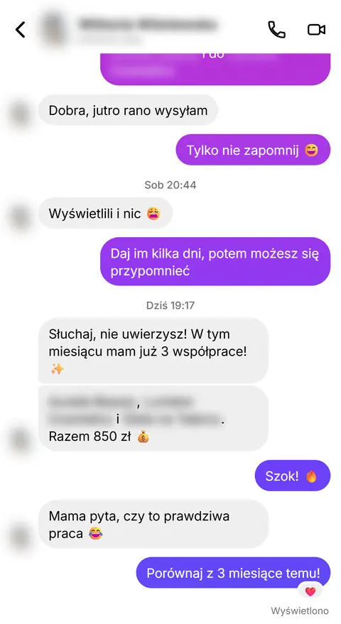 Rozmowa z klientką nr 17