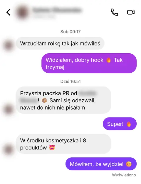 Rozmowa z klientką nr 19