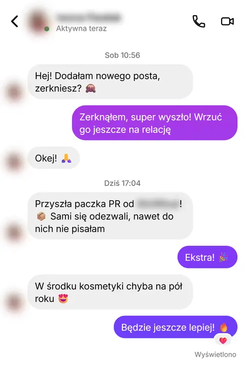 Rozmowa z klientką nr 22