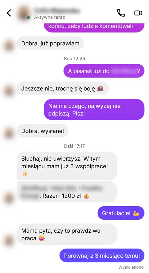Rozmowa z klientką nr 29