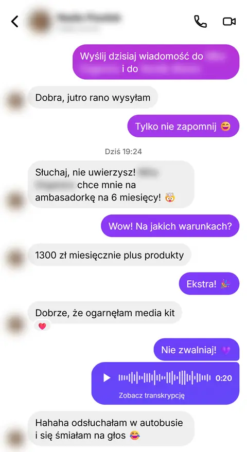 Rozmowa z klientką nr 31
