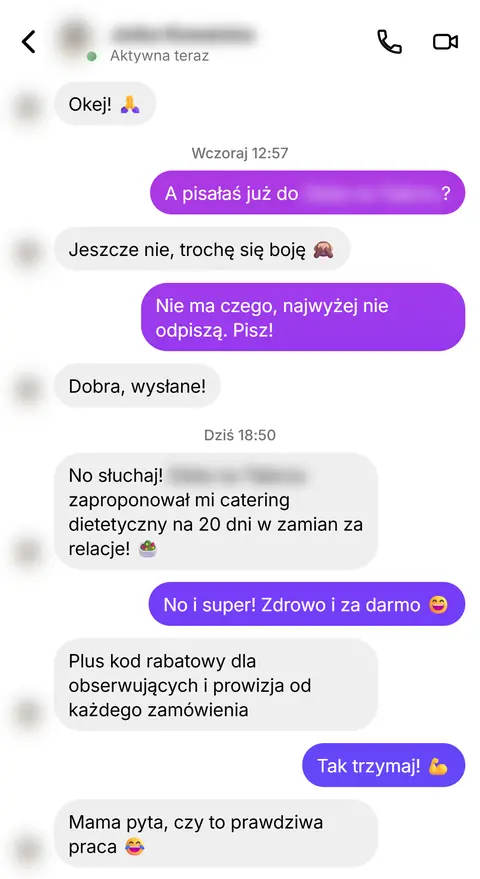 Rozmowa z klientką nr 32