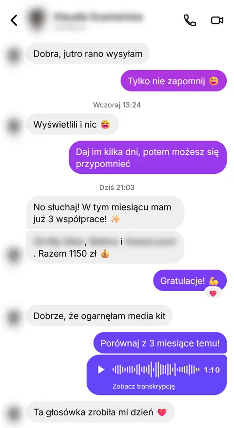 Rozmowa z klientką nr 33