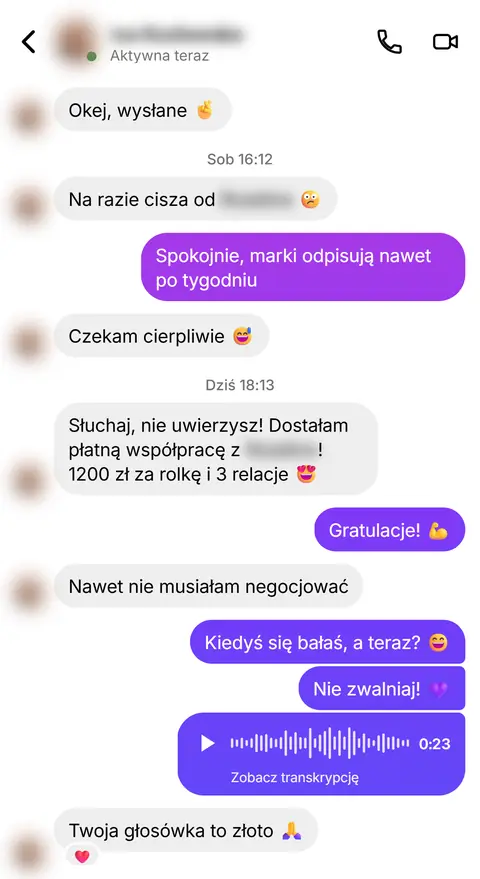 Rozmowa z klientką nr 35