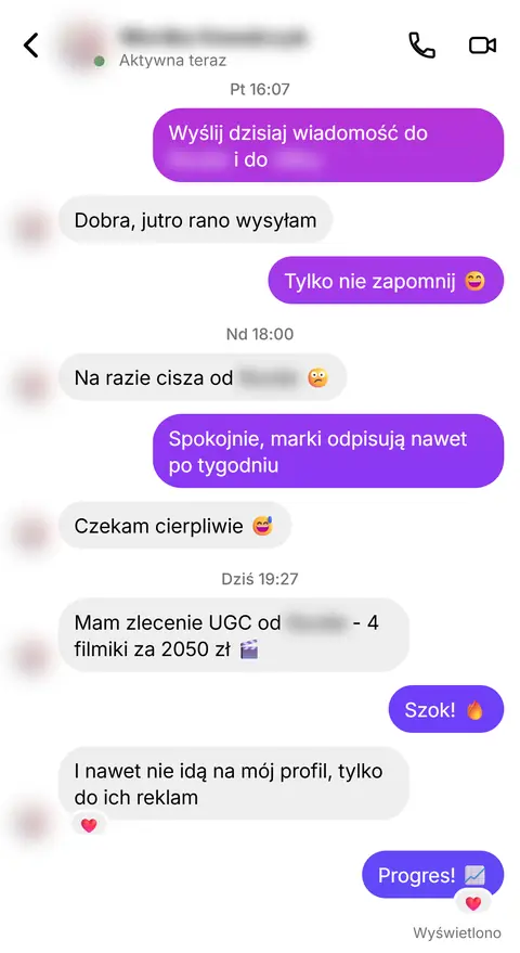 Rozmowa z klientką nr 38