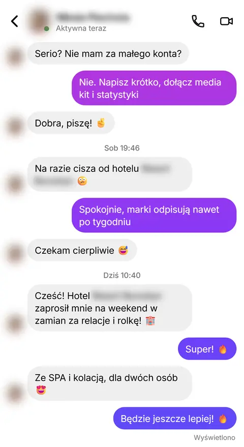 Rozmowa z klientką nr 39