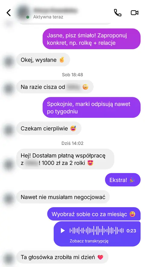 Rozmowa z klientką nr 41