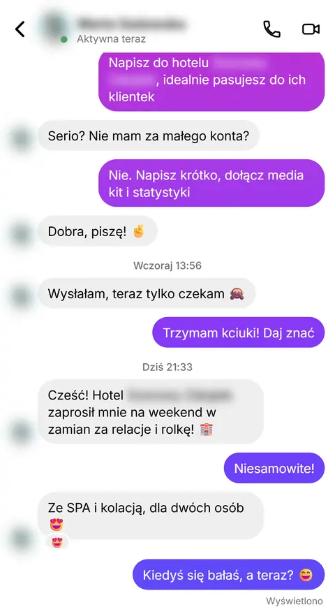 Rozmowa z klientką nr 42