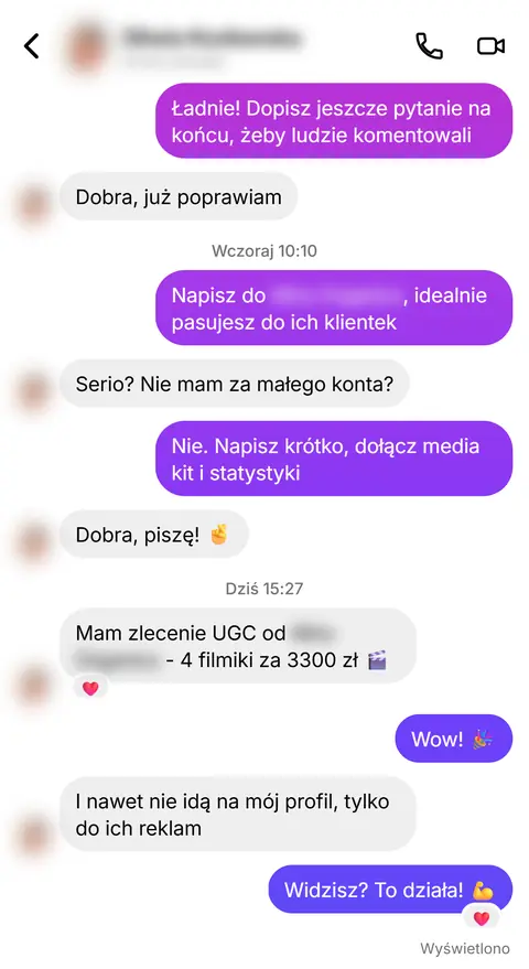 Rozmowa z klientką nr 43