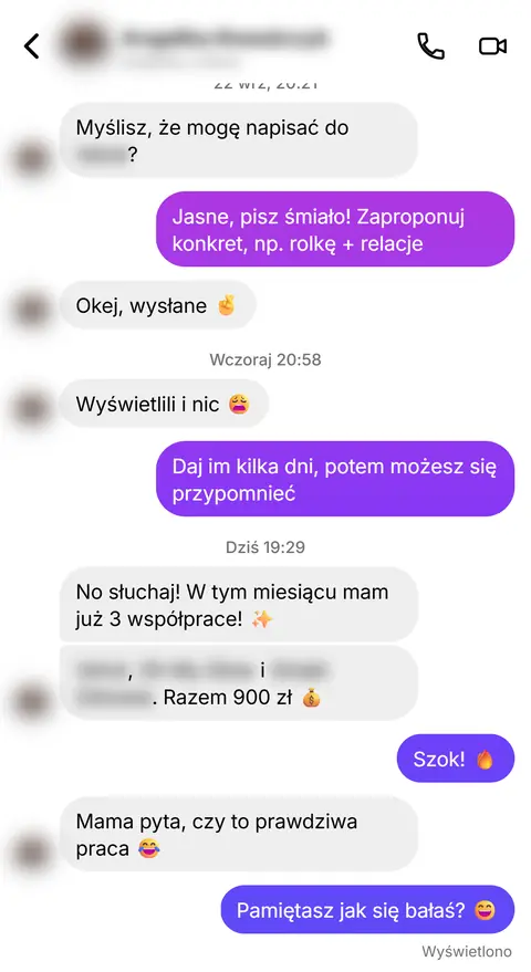 Rozmowa z klientką nr 47
