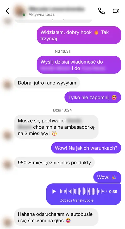 Rozmowa z klientką nr 49