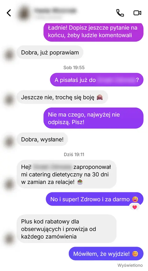 Rozmowa z klientką nr 52