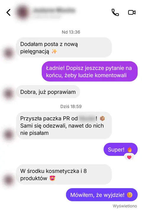 Rozmowa z klientką nr 53