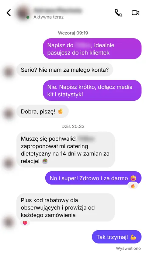Rozmowa z klientką nr 55