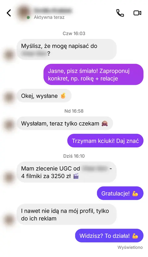 Rozmowa z klientką nr 57