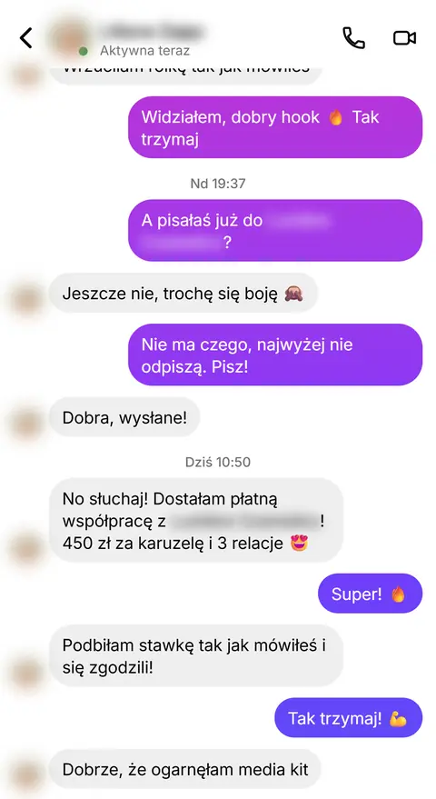 Rozmowa z klientką nr 58