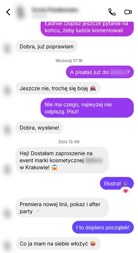 Rozmowa z klientką nr 59