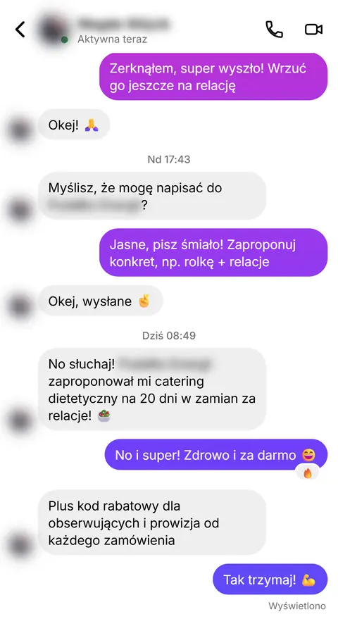 Rozmowa z klientką nr 63