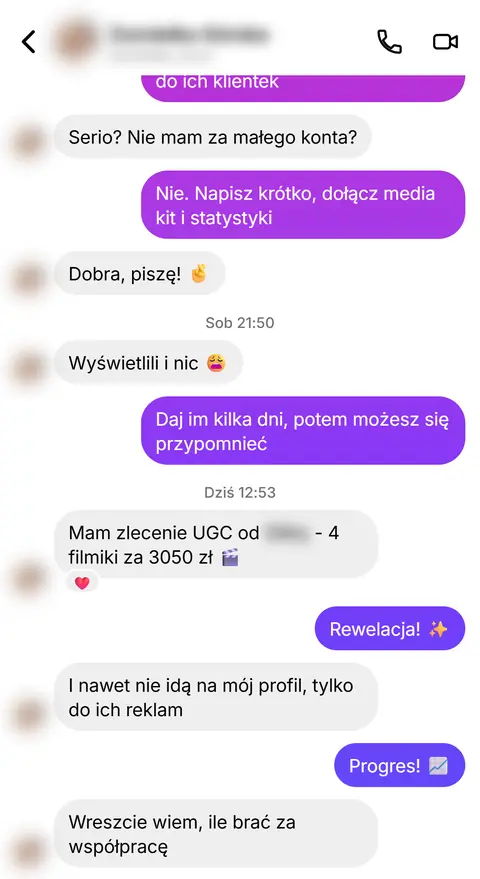 Rozmowa z klientką nr 69