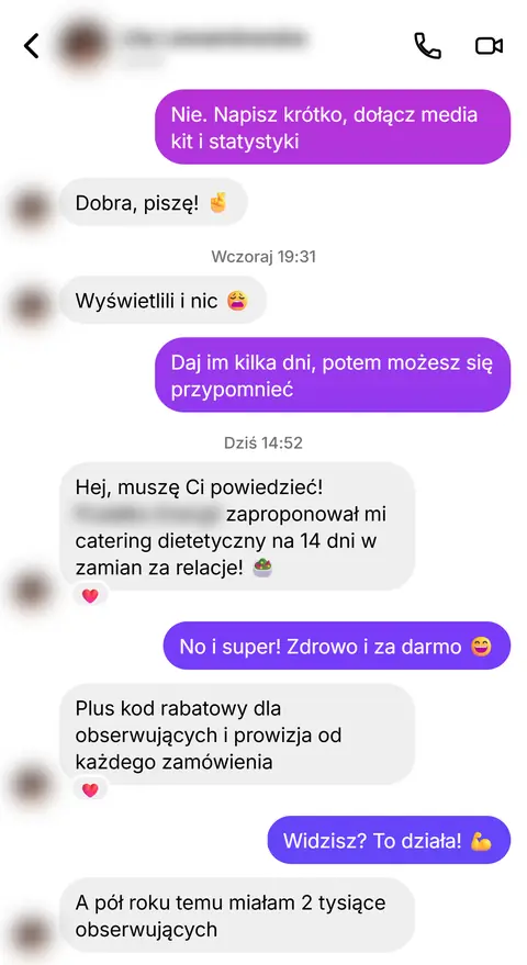 Rozmowa z klientką nr 73