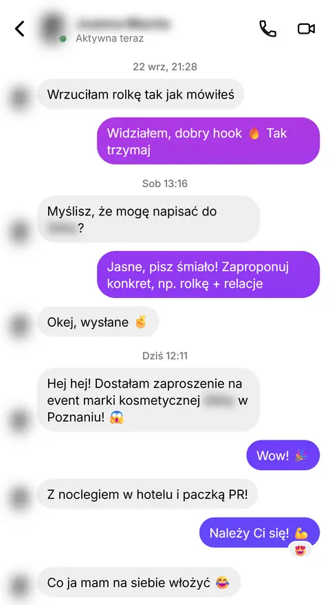 Rozmowa z klientką nr 74