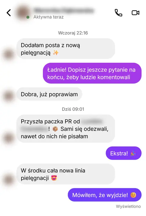 Rozmowa z klientką nr 75