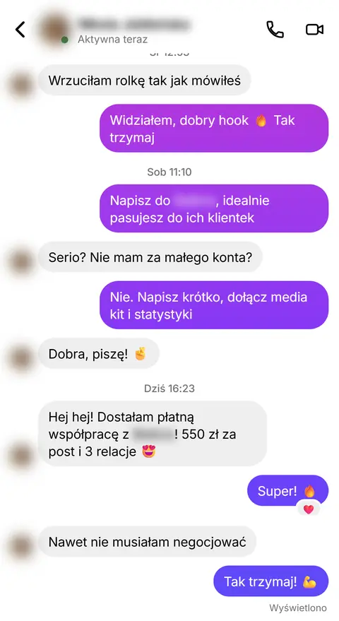 Rozmowa z klientką nr 83