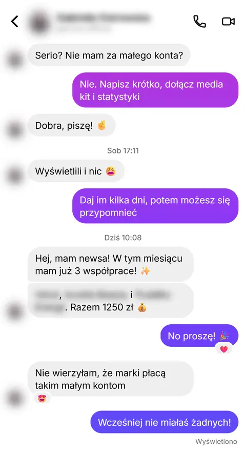 Rozmowa z klientką nr 85