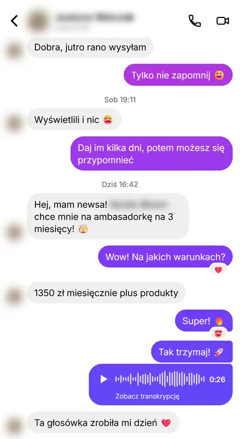 Rozmowa z klientką nr 89