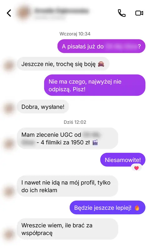Rozmowa z klientką nr 95