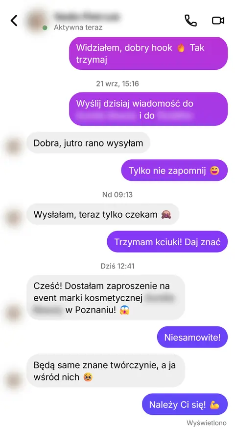 Rozmowa z klientką nr 96