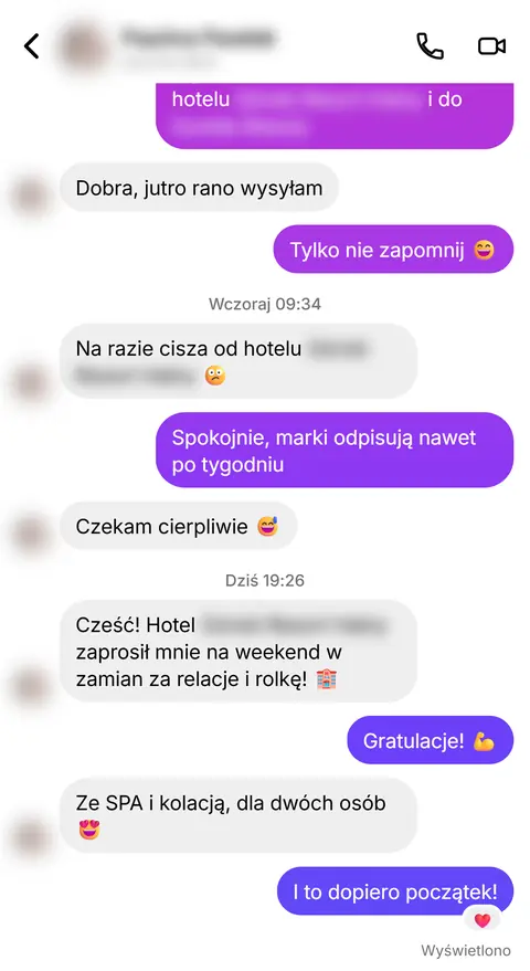 Rozmowa z klientką nr 98