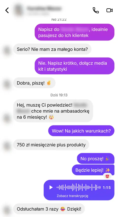 Rozmowa z klientką nr 99